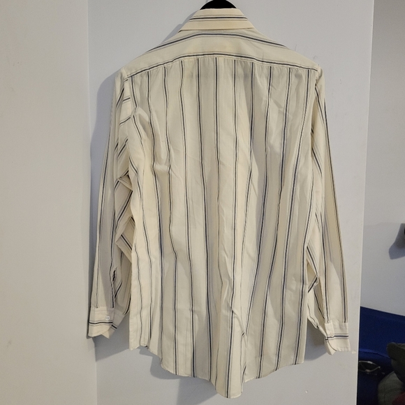 Sears the men's store vintage long sleeve striped button front shirt - Picture 2 of 10